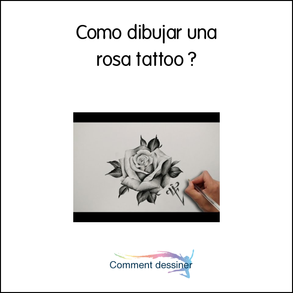 Como dibujar una rosa tattoo